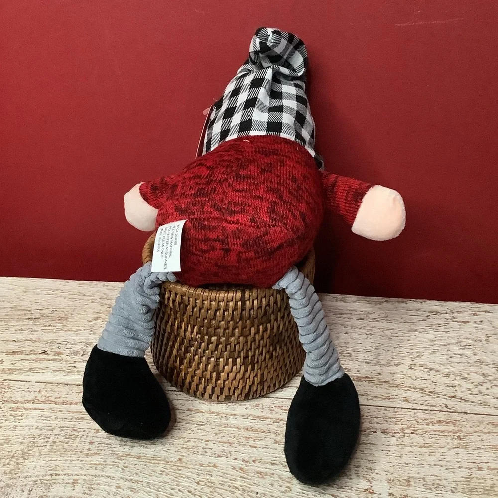 Pet Shoppe SANTA Plush Dog Toy Push Belly& My Hat Pops Up Legs Pull Back & Forth